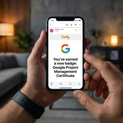 مدرک مدیریت پروژه گوگل