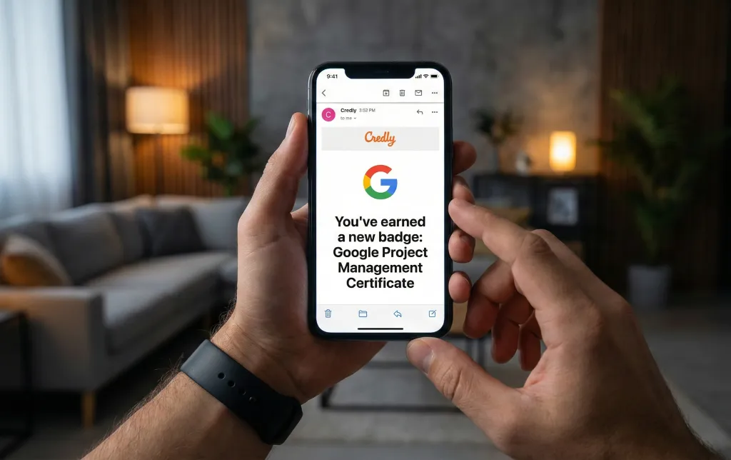 مدرک مدیریت پروژه گوگل